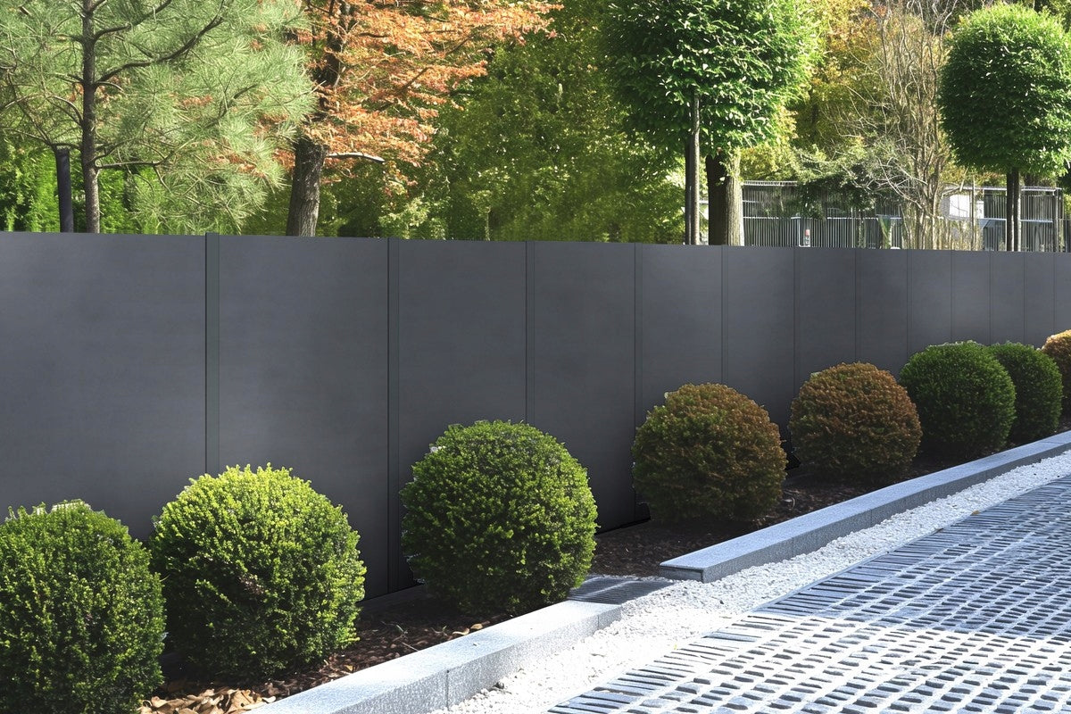 SOUNDPROOFED Fence Spans Discretion STEEL ZINC 200 x 120cm. ANTHRACITE Manufacturer code SG03699RAL7016