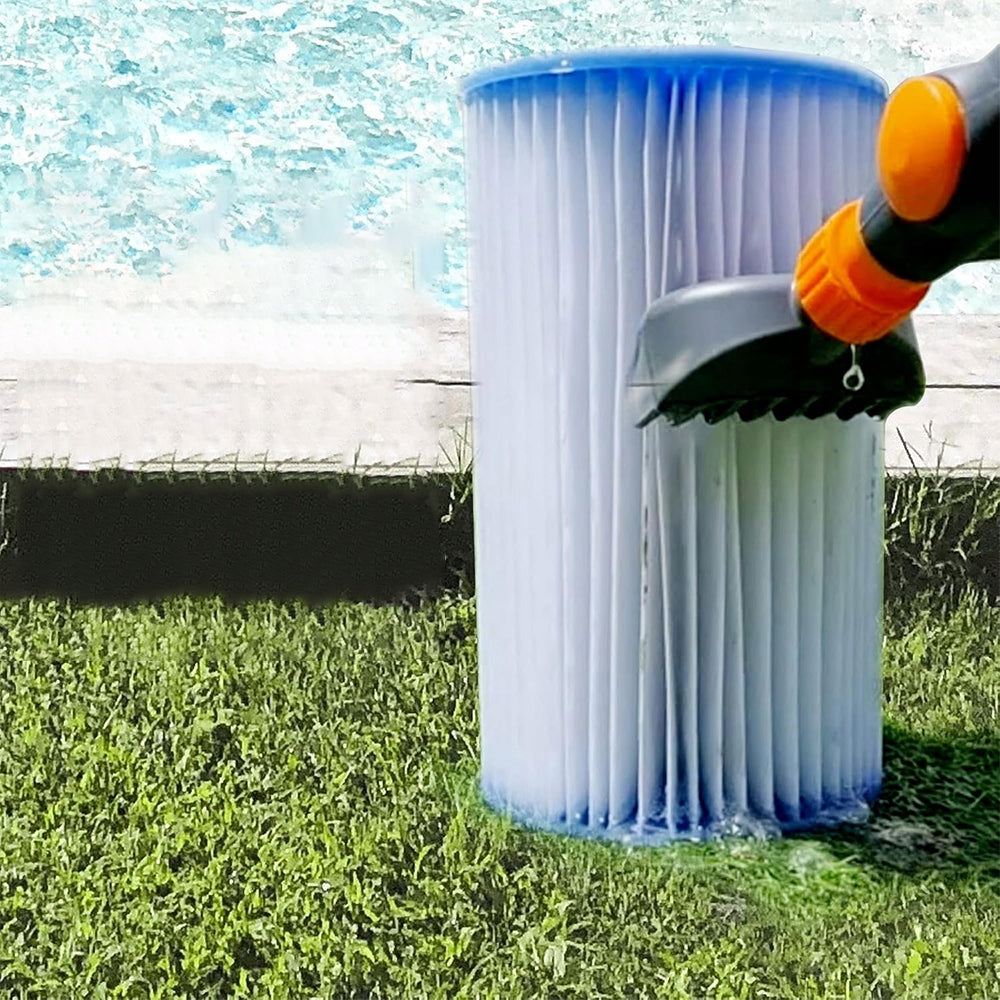 SPA POOL FILTER CLEANING BRUSH WITH ERGONOMIC HANDLE Manufacturer no brand