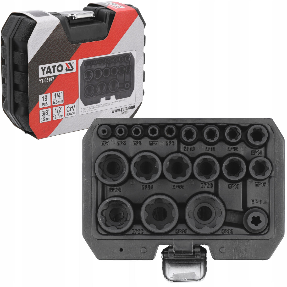 SPECIALIZED EXTERNAL CAPS 1/4 3/8 1/2 TORX PLUS EP4-EP32 19el.
