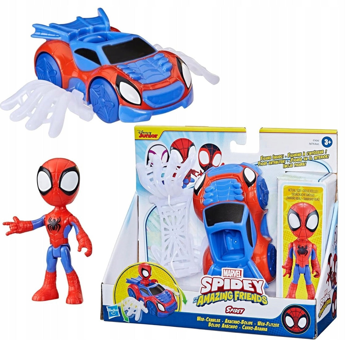 SPIDEY figure + Vehicle WEB-CRAWLER + Great Network! Hasbro F7454 SPIDERMAN