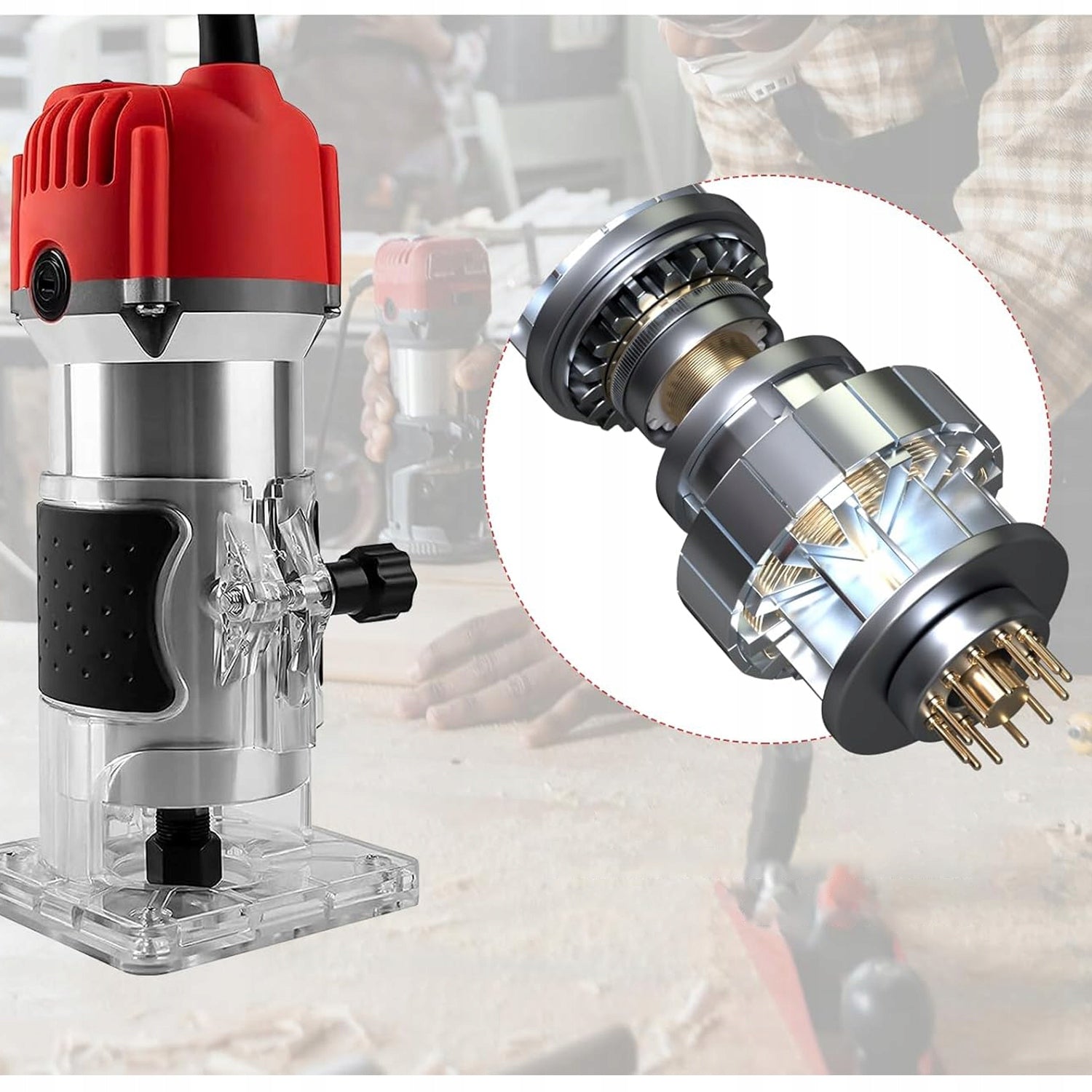SPINDLE MILLING MACHINE 800W 30000RPM WITH ACCESSORY SET Brand BESTEN