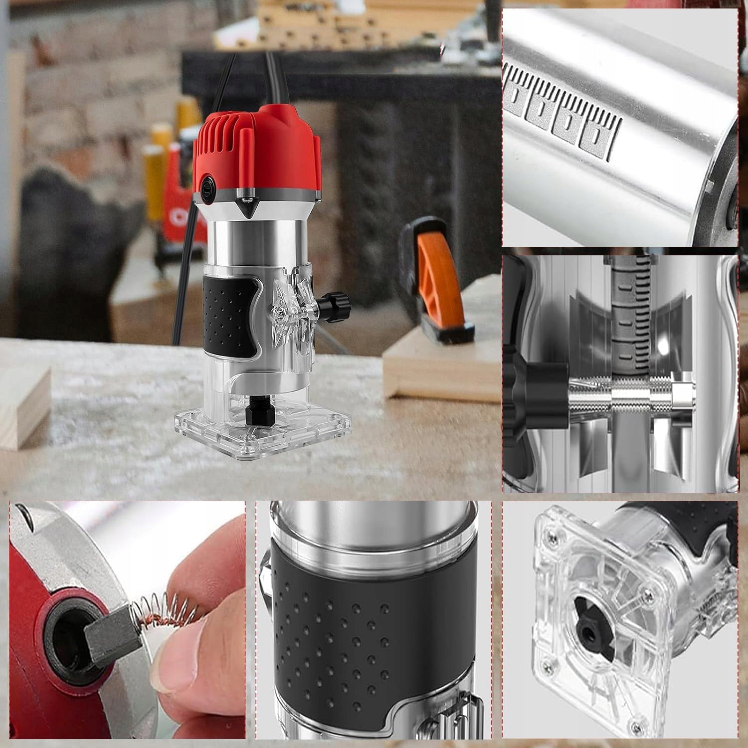 SPINDLE MILLING MACHINE 800W 30000RPM WITH ACCESSORY SET Manufacturer code FREZARKA GÓRNOWRZECIONOWA