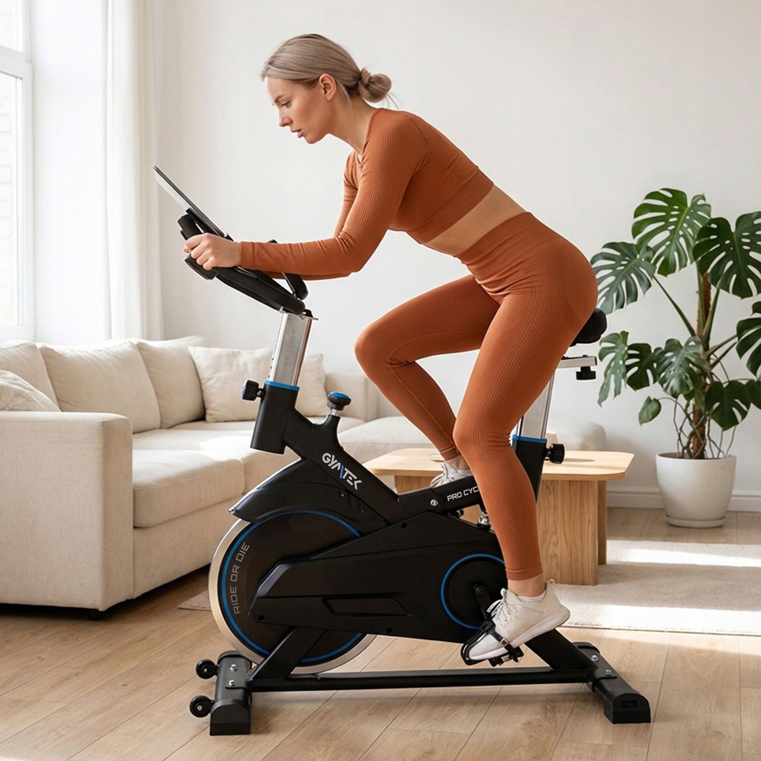 SPINNING EXERCISE BIKE STATIONARY BIKE UP TO 140 KG XS1000 GYMTEK Manufacturer code G-42390
