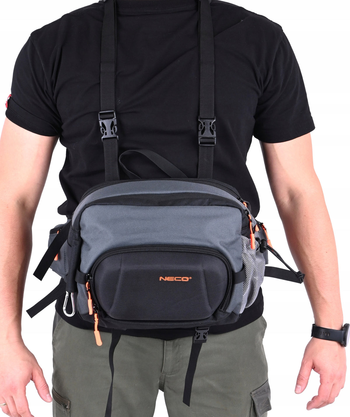 SPINNING FISHING BAG DURABLE ROOMY 28×22×12 cm 7,5l GIFT