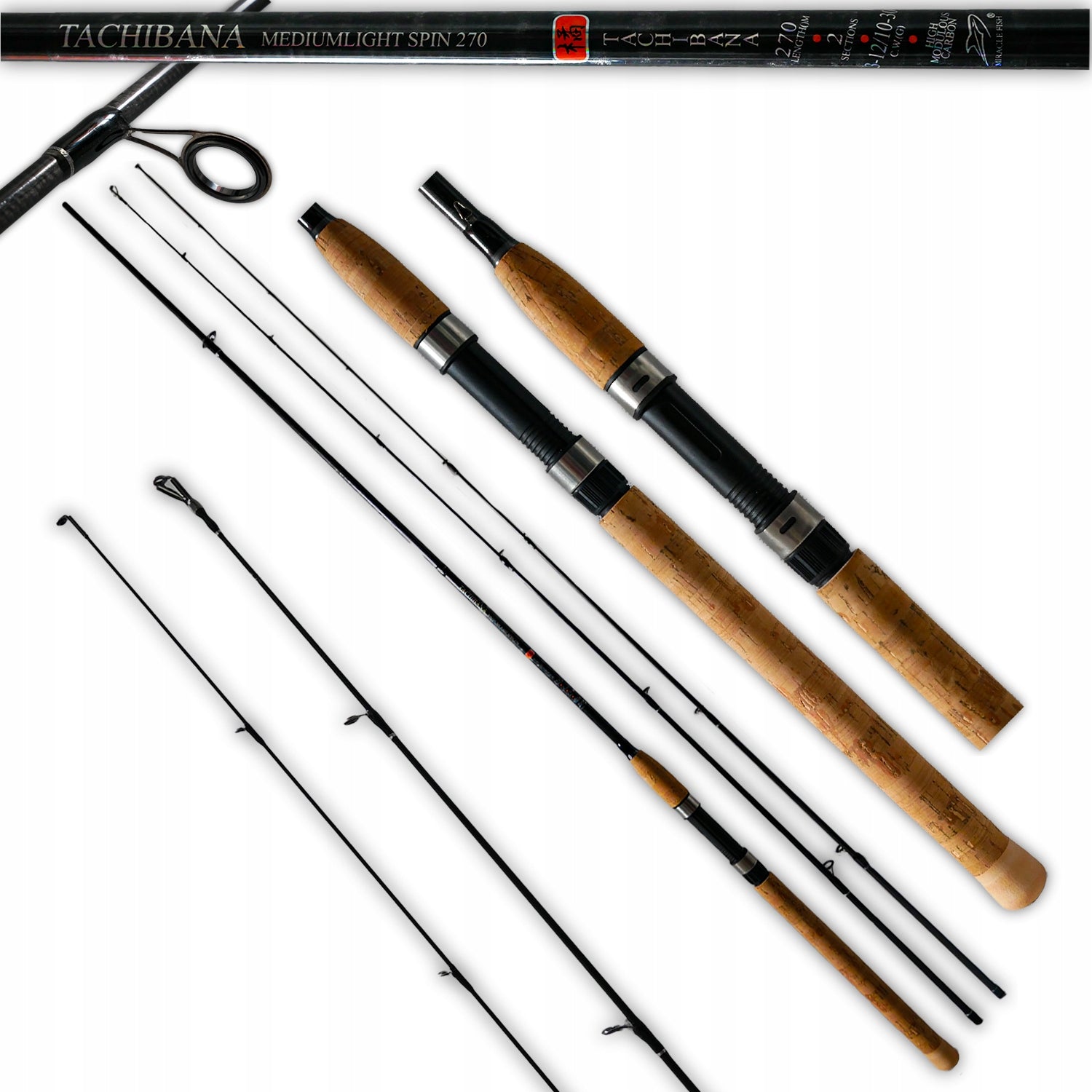 SPINNING Rod Set 2in1 REEL BRAIDED BAIT HEADS Packaging status original