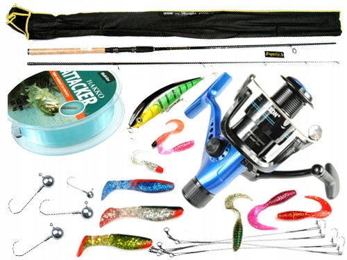 SPINNING SET jaxon FISHING ROD 2,7m reel Z34