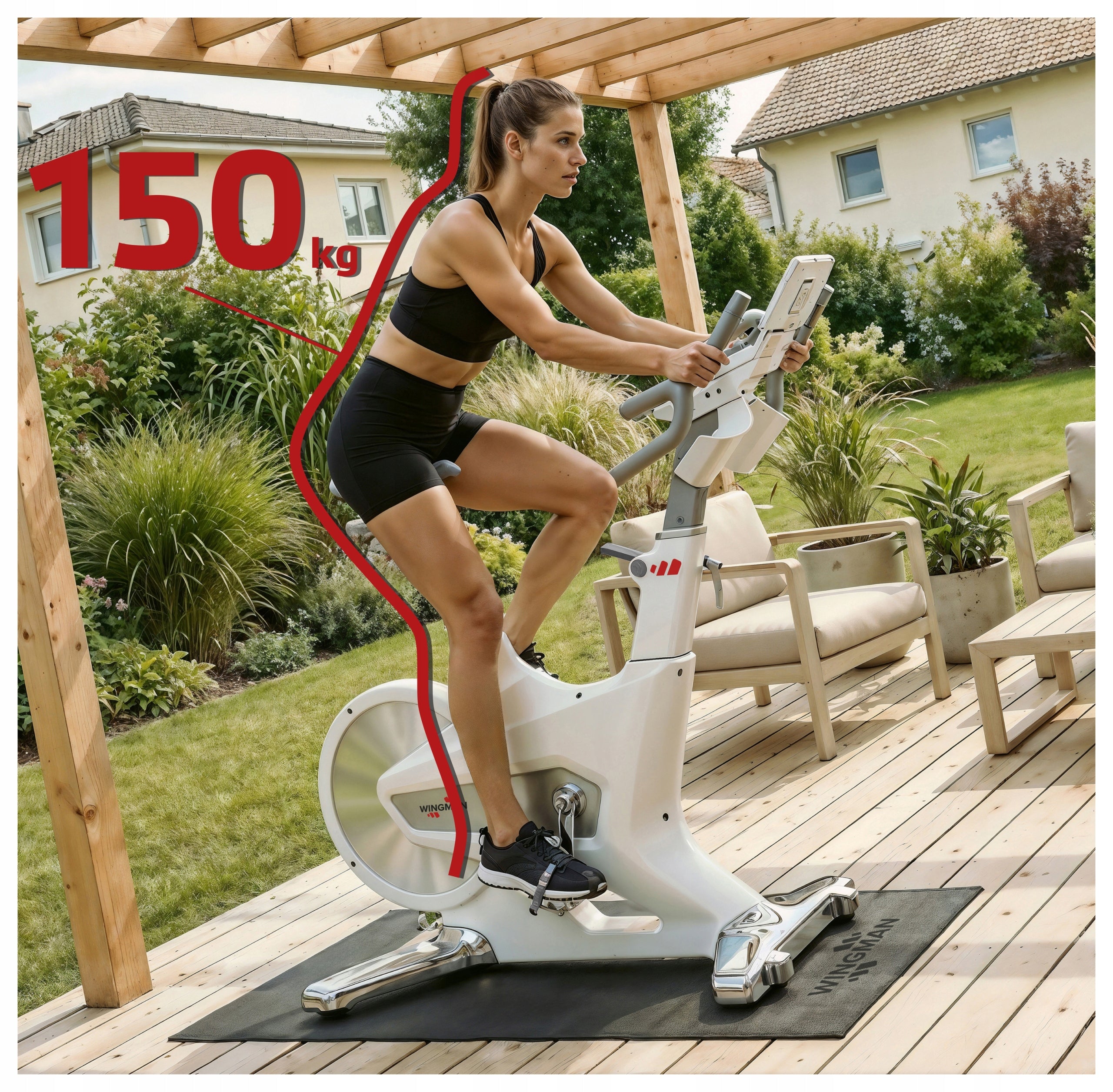 SPINNING STATIONARY BIKE WINGMAN SLX22 PRO | MAGNETIC | WHEEL 22KG Manufacturer code SLX22 Pro White Spinningowy