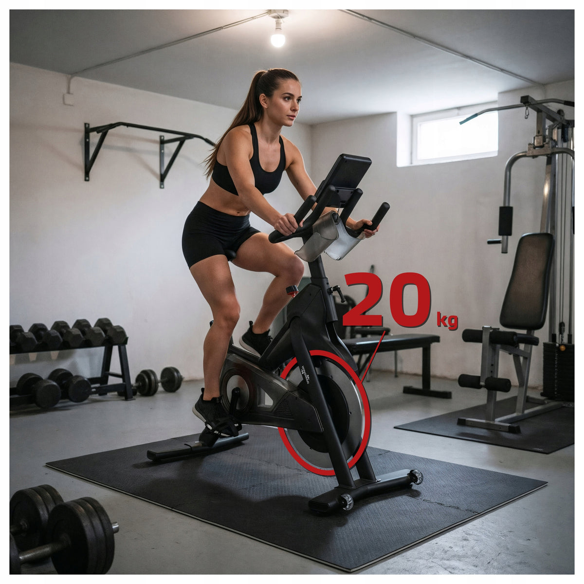 SPINNING STATIONARY BIKE WINGMAN SNX20 PRO | MAGNETIC | WHEEL 20KG Packaging status original