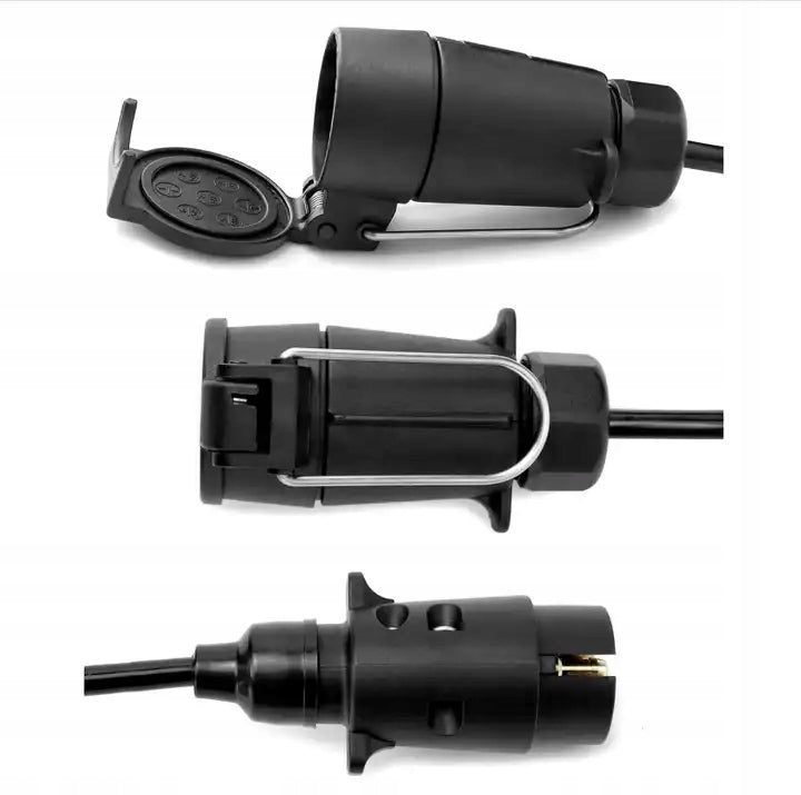 SPIRAL CABLE 7 pin 1,5m trailer extension cable trailer PLUG SOCKET . Packaging status original