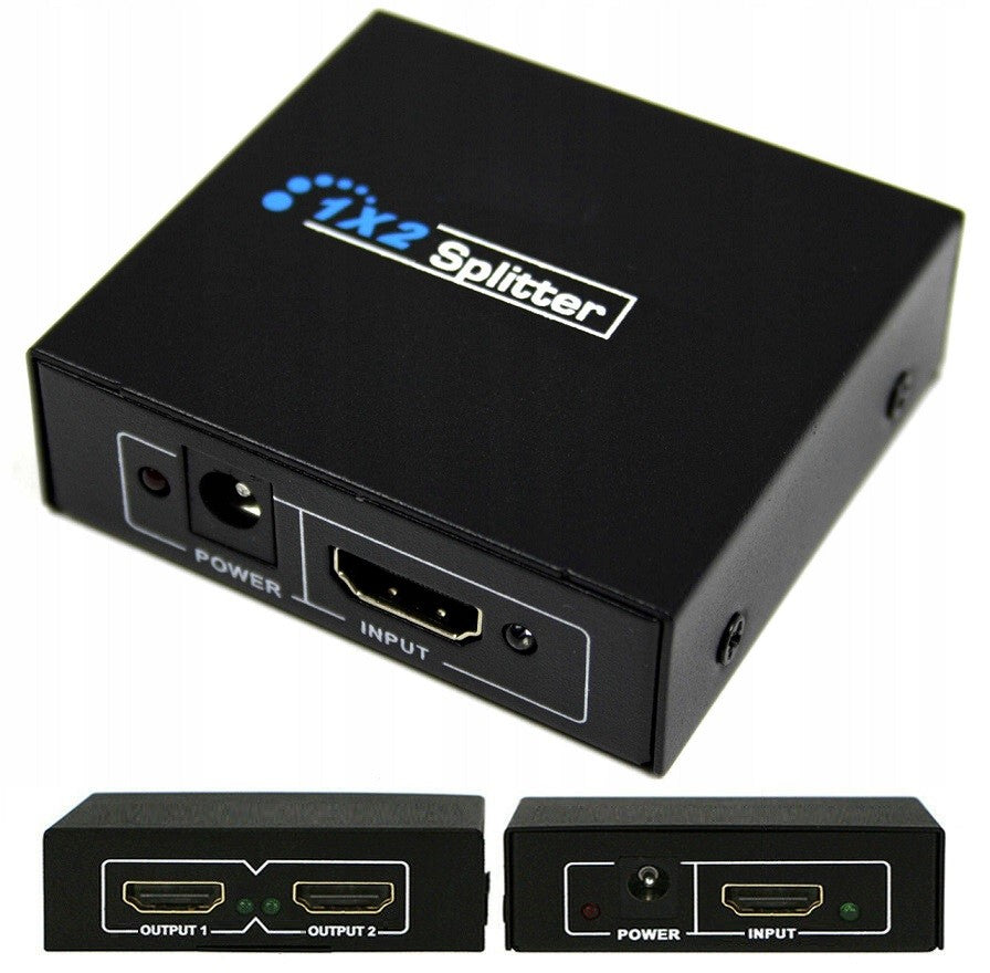 SPLITTER HDMI SPLITTER 1X2 SIGNAL ACTIVE HUB FHD