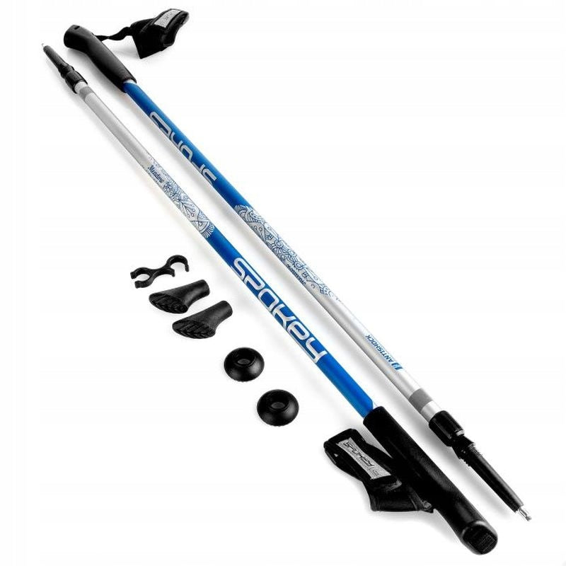 SPOKEY MEADOW SILVER/BLUE Nordic walking poles 105-135 cm