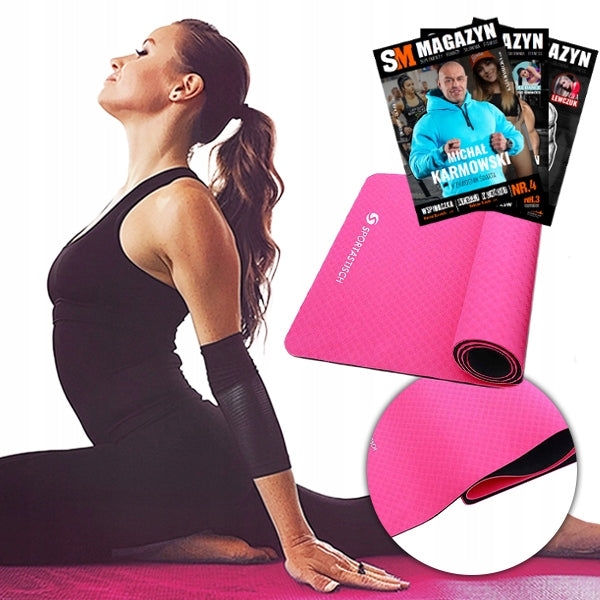 SPORTASTISCH THICK FITNESS YOGA EXERCISE MAT NON-SLIP MAT TPE