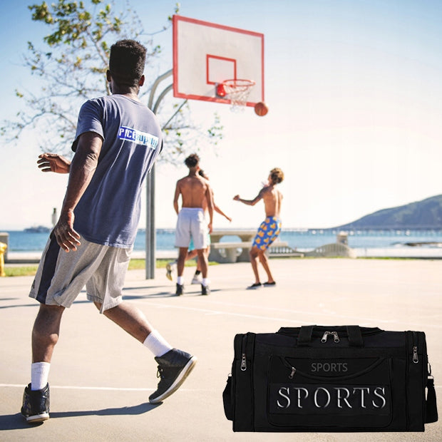 SPORTS BAG TRAVEL TRAINING TOURIST FITNESS SHOULDER LUGGAGE Manufacturer code TORBA SPORTOWA CZARNA S071