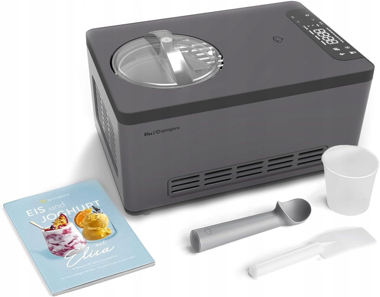 SPRINGLANE ELISA ICE CREAM AND YOGURT MACHINE 2IN1 COMPRESSOR 220W COOLING
