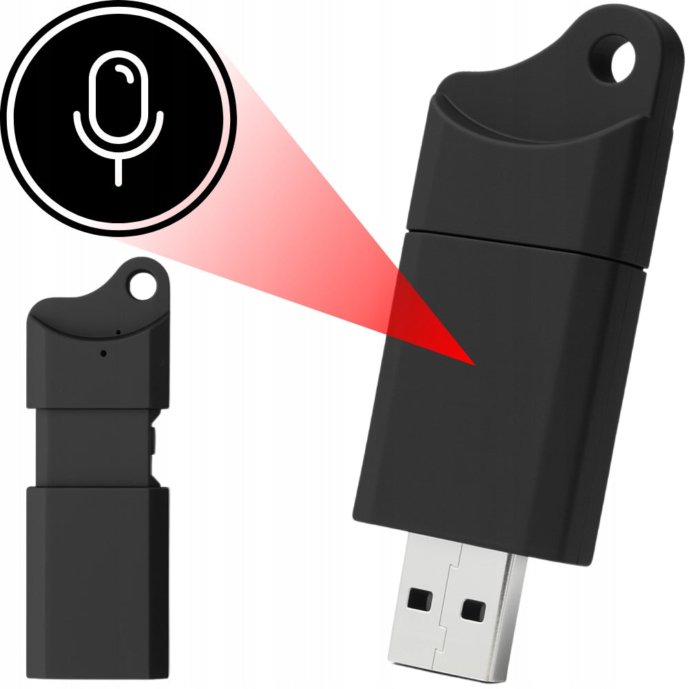 SPY RECORDER MINI PENDRIVE EAVESDROPPING SMALL USB COMPUTER KEYCHAIN