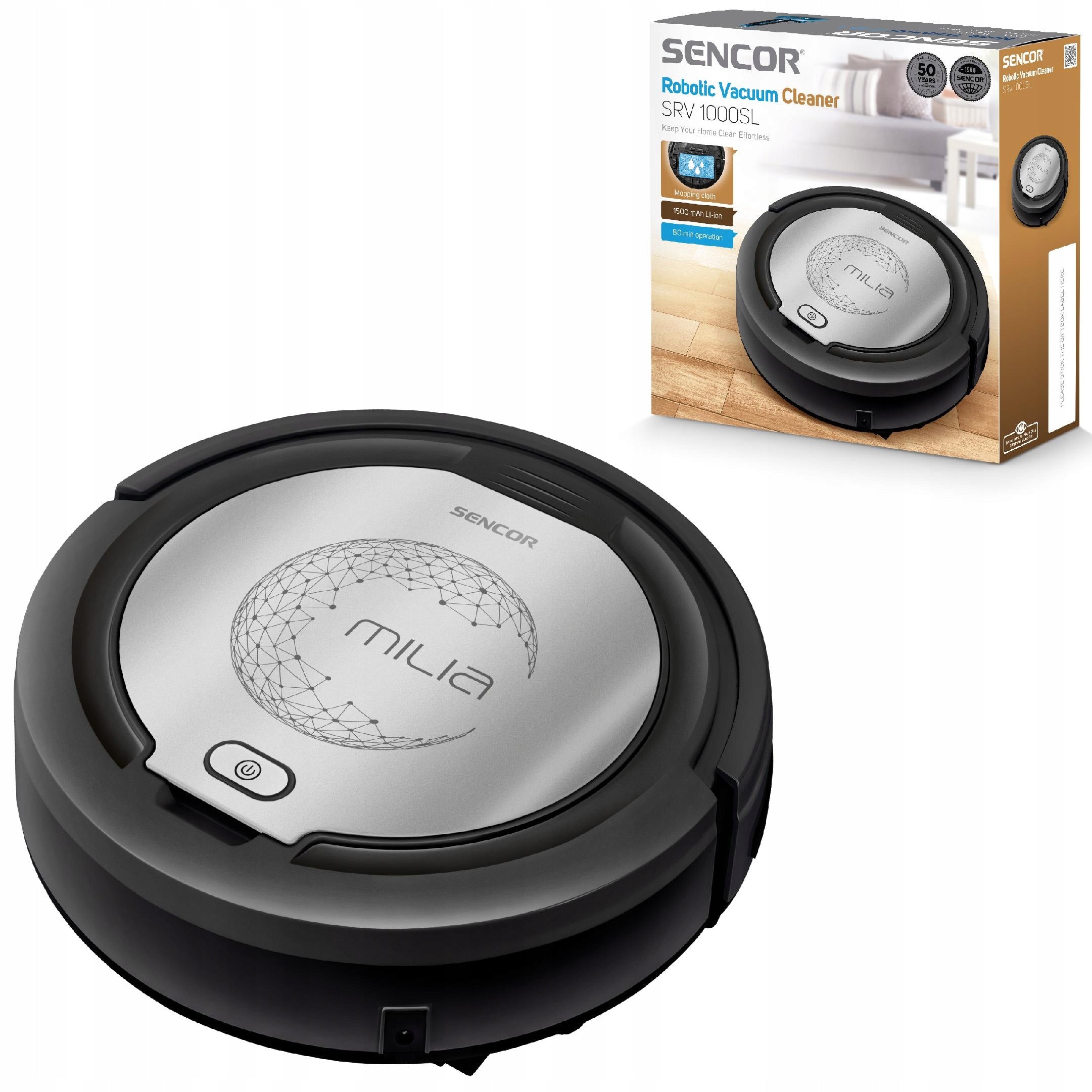 SRV 1000SL robotický vysavač SENCOR Dominant color black