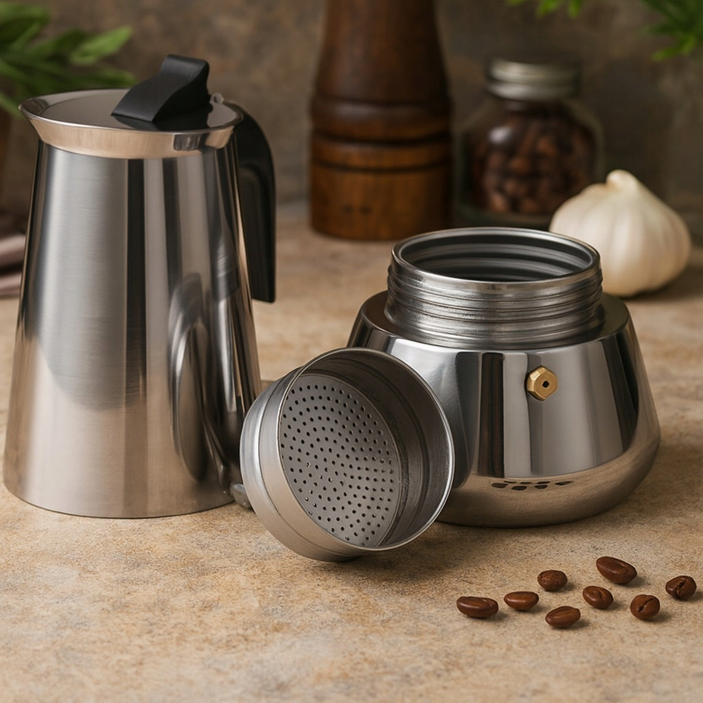 STAINLESS STEEL COFFEE MAKER 200ML MONTESSA For for coffee