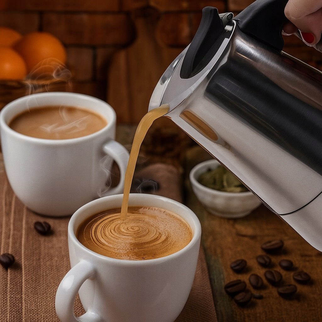 STAINLESS STEEL COFFEE MAKER 200ML MONTESSA Line Allessia