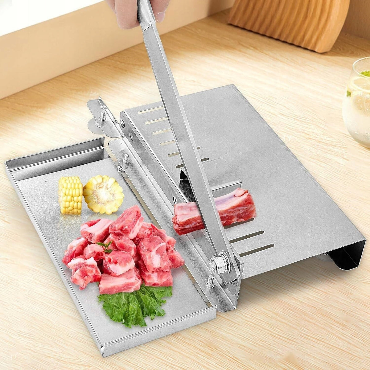 STAINLESS STEEL FROZEN MEAT SLICER, BONE CUTTING KNIFE Brand no brand