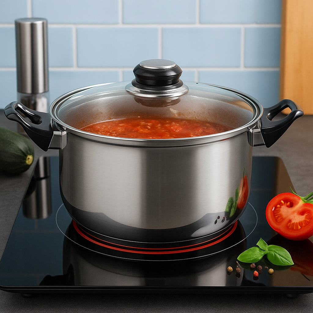 STAINLESS STEEL GAS POT WITH LID 1,5l 16cm TRADITIONAL Manufacturer code 5905155002006