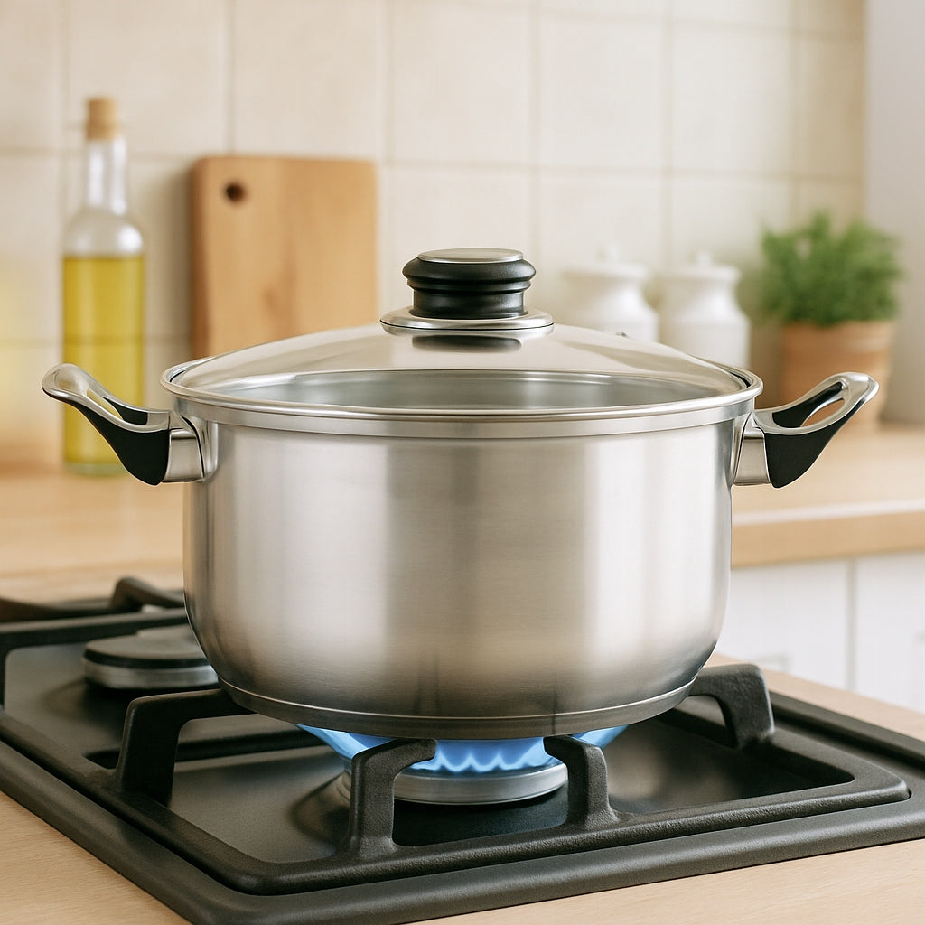 STAINLESS STEEL GAS POT WITH LID 2,9l 20cm TRADITIONAL Brand Karl Hausmann
