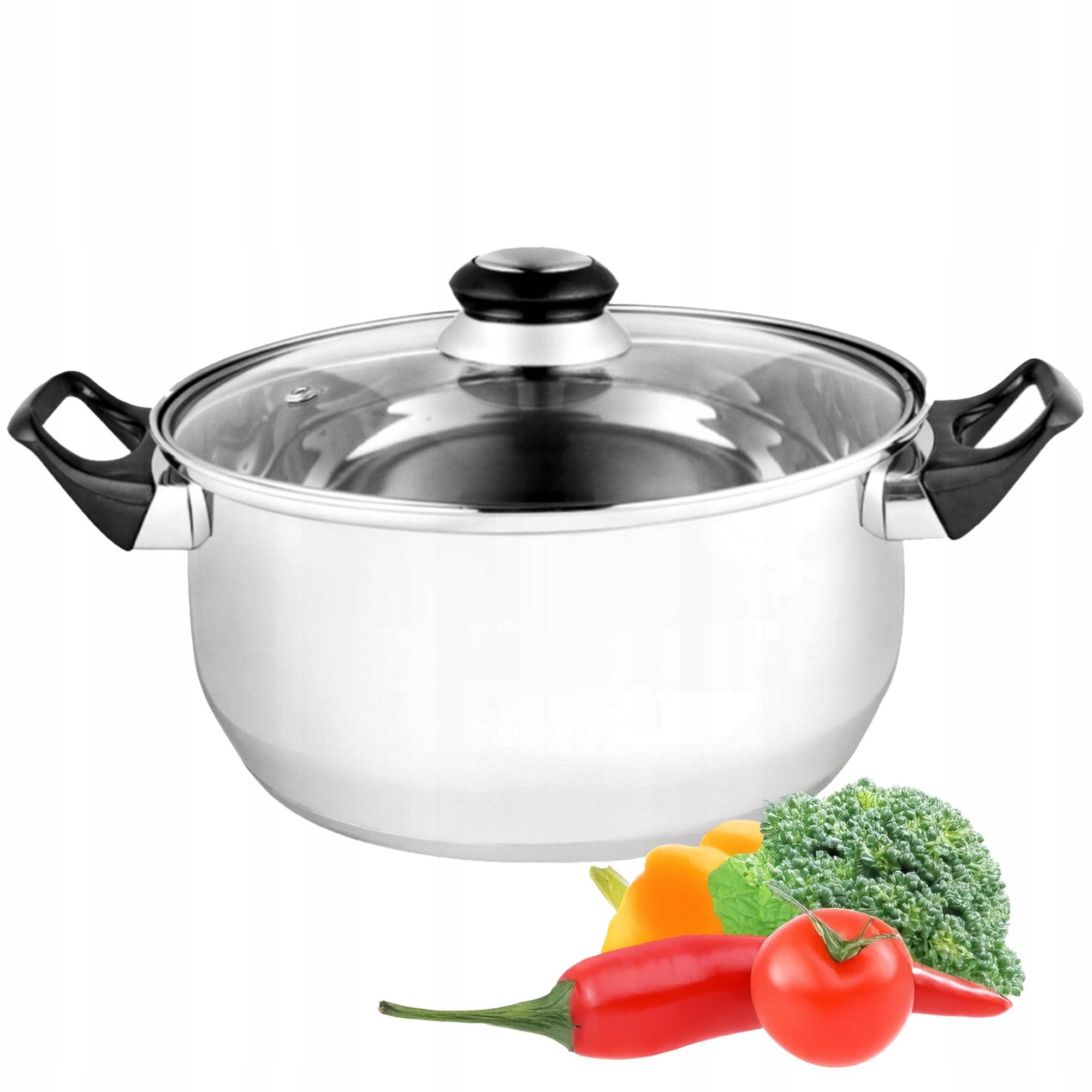 STAINLESS STEEL GAS POT WITH LID 2,9l 20cm TRADITIONAL