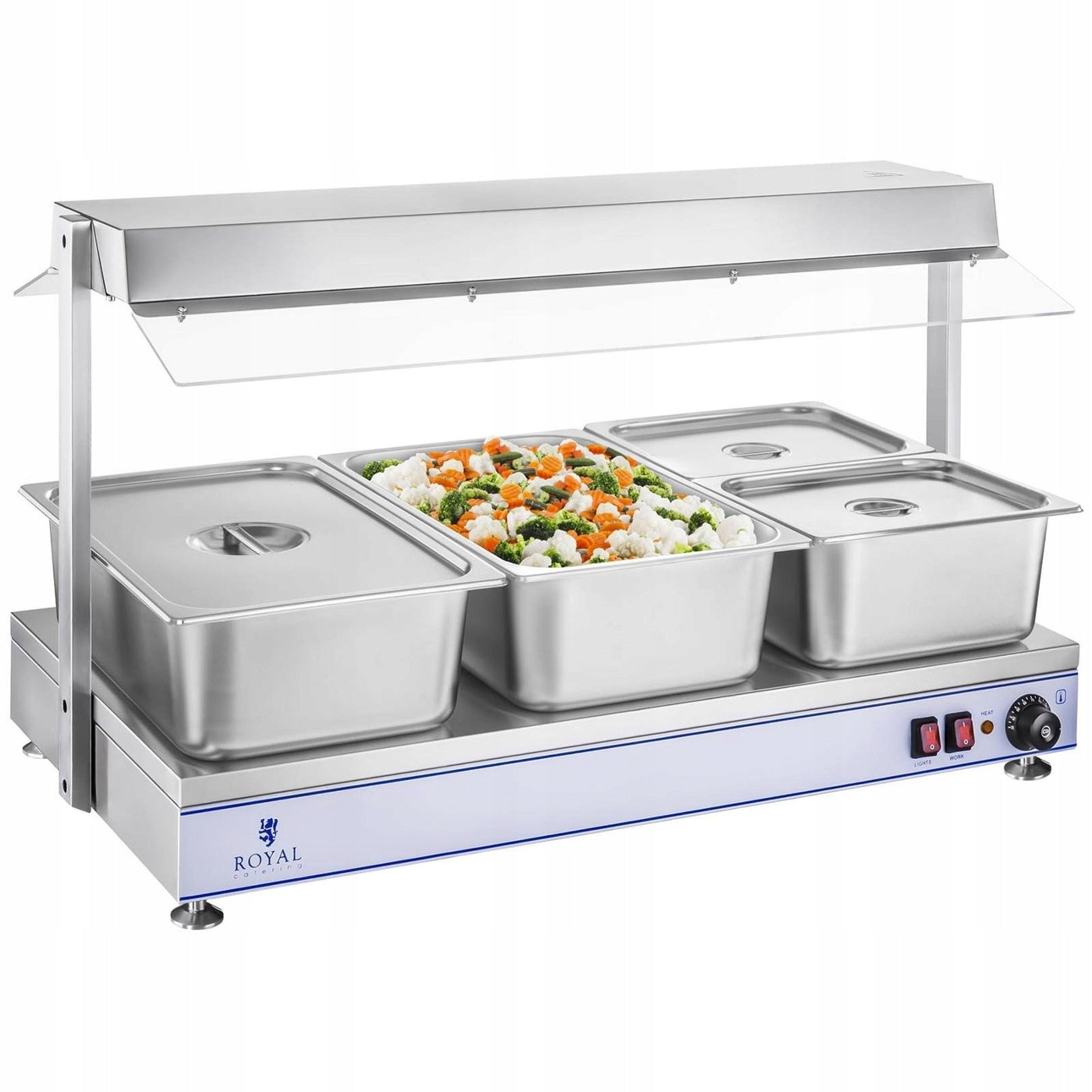 STAINLESS STEEL HOB WITH HOOD FOR CAPACITY GN