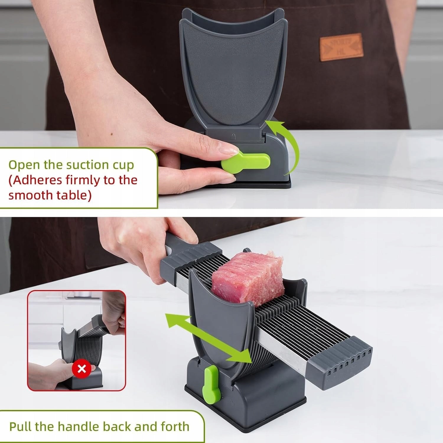 STAINLESS STEEL HOME MEAT SLICER AXE SAFE Brand no brand