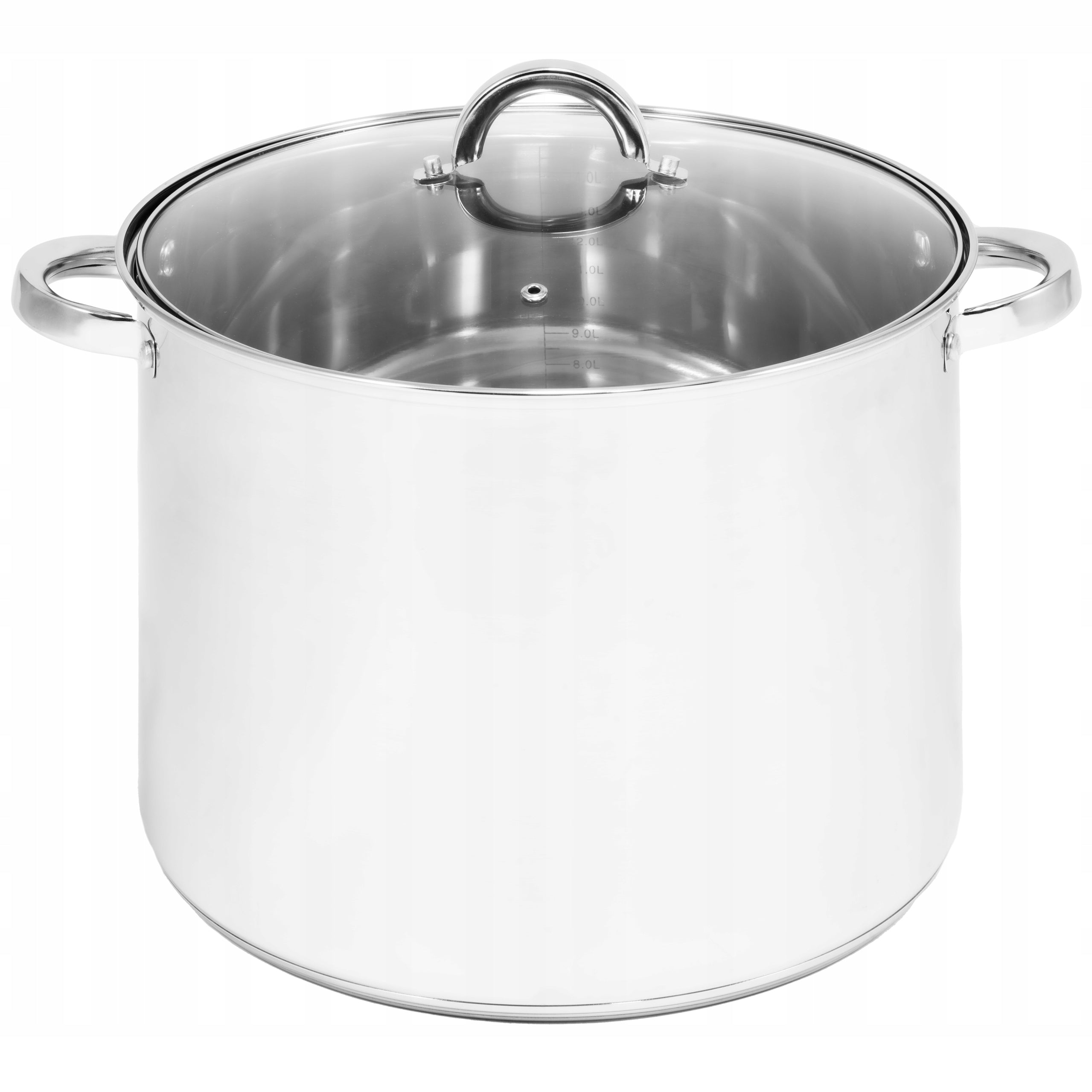 STAINLESS STEEL POT 10L HIGH LARGE FOR INDUCTION TRADITIONAL GAS 26CM Brand Topfann