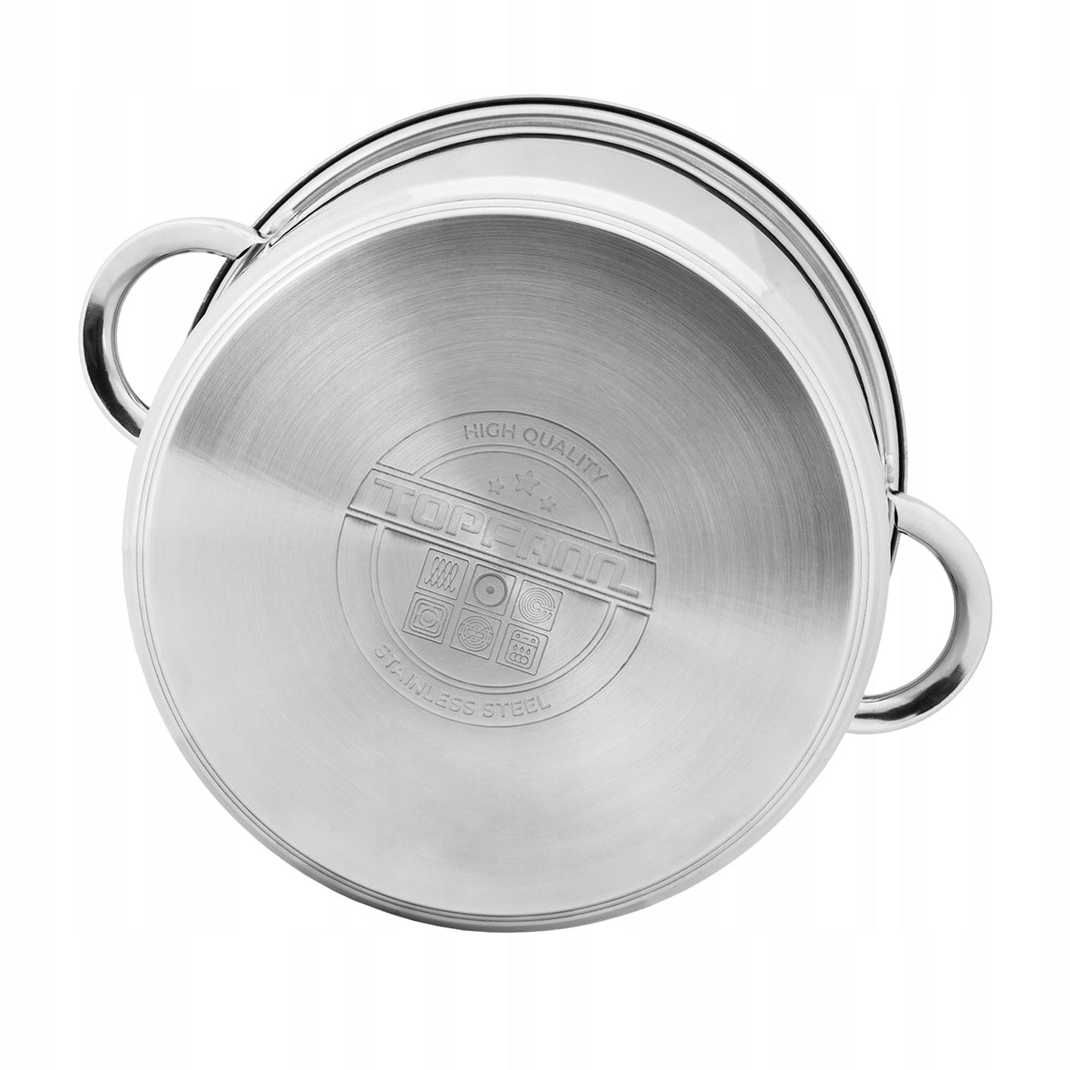 STAINLESS STEEL POT 10L HIGH LARGE FOR INDUCTION TRADITIONAL GAS 26CM EAN (GTIN) 5903771844116