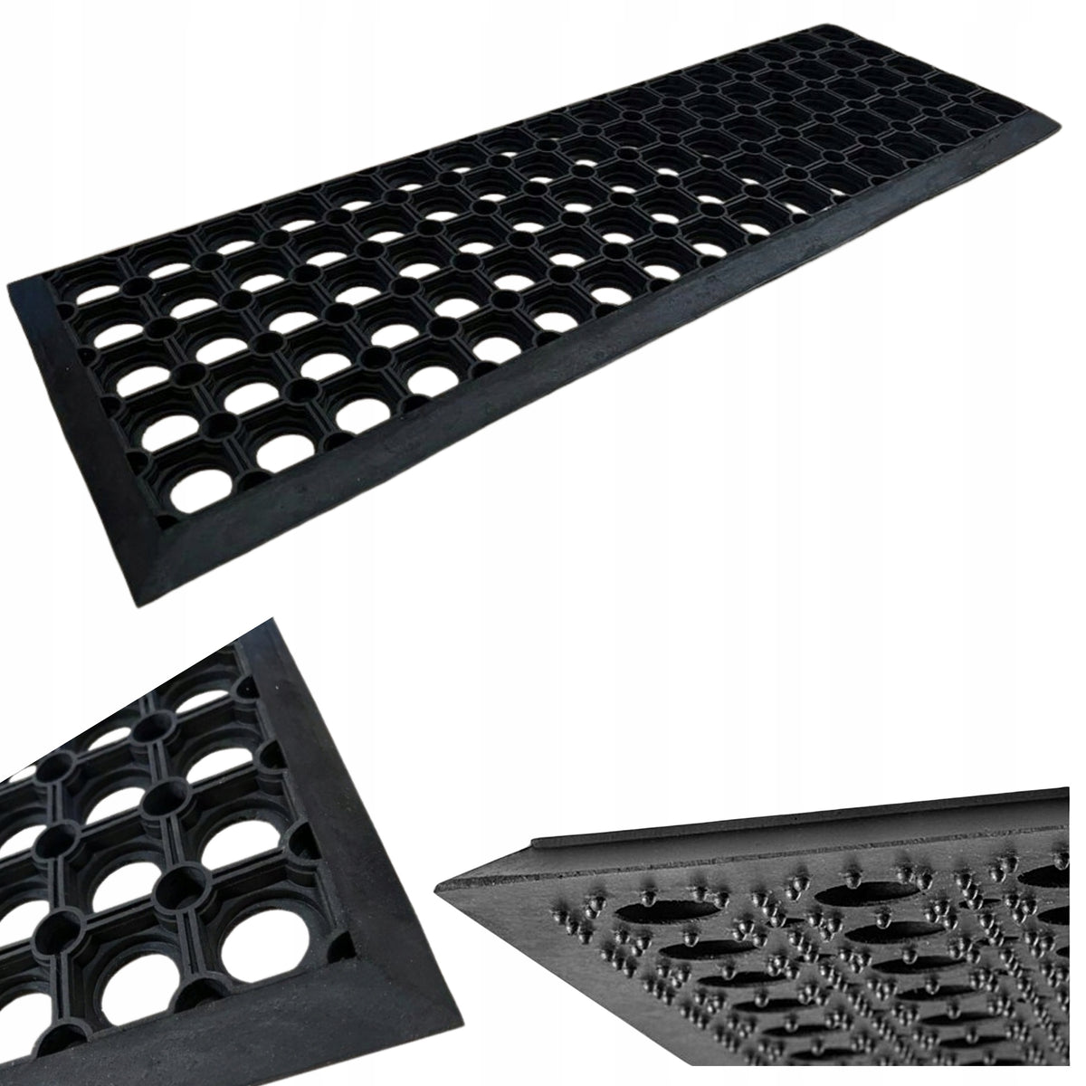 STAIR COVER RUBBER WIPER BLACK NON-SLIP OUTSIDE