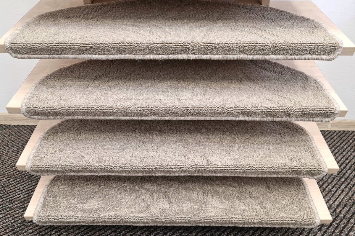 STAIR COVERS BEIGE LOOP STAIR RUGS WITH ELEGANT PATTERN Brand Oxide