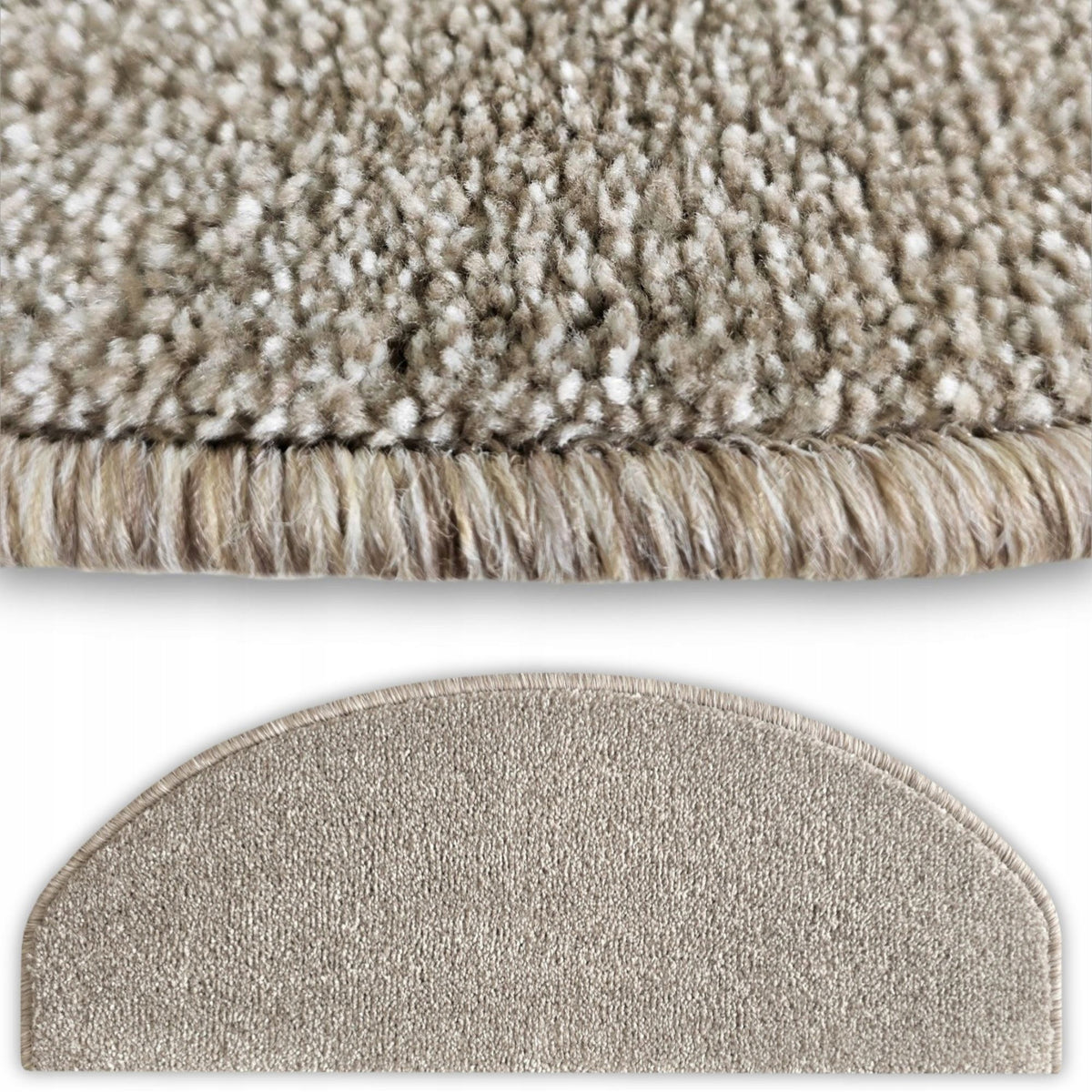 STAIR COVERS BEIGE RUGS FOR STAIRS SOFT FEET TREPY ON FELT