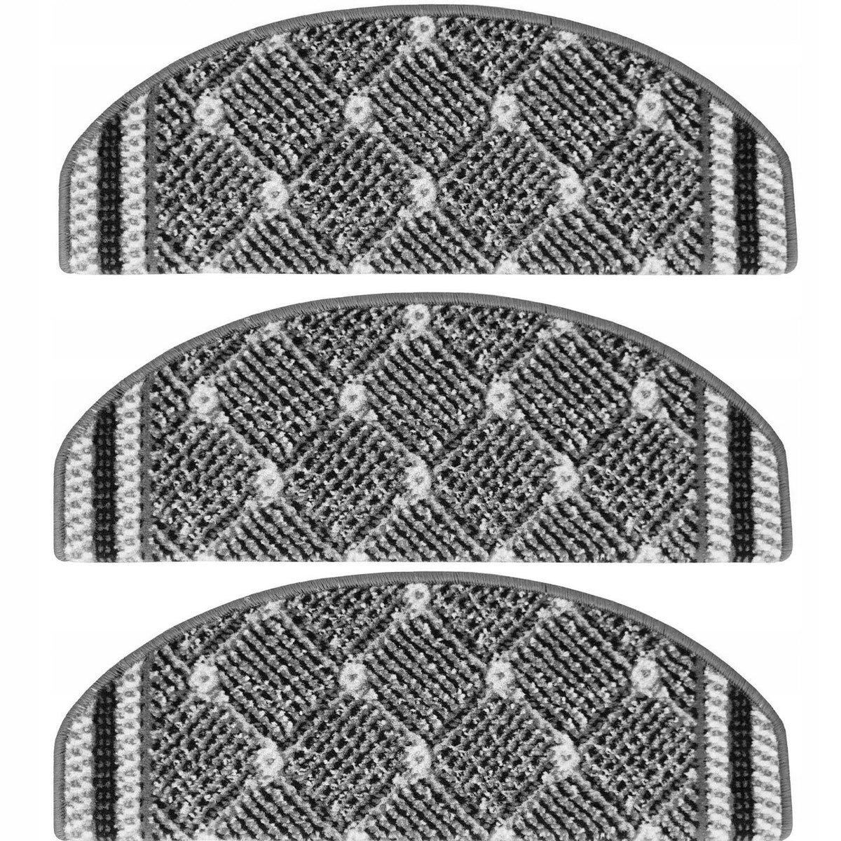 STAIR COVERS GREY FOOT RUGS TREPY FEET SOFT THICK WELTS