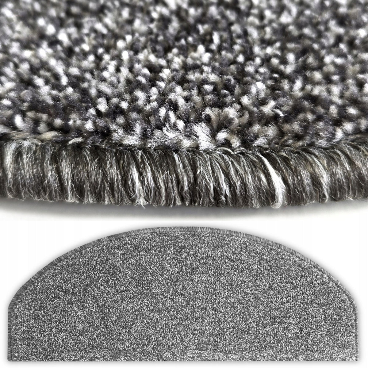 STAIR COVERS GREY RUGS FOR STAIRS ELEGANT FEET TREPY SOFT