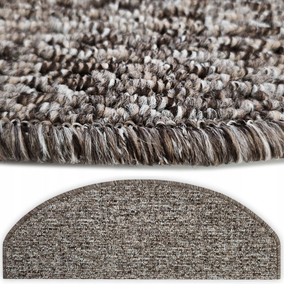 STAIR COVERS RUGS FOR STAIRS ELEGANT FEET BROWN 64x24
