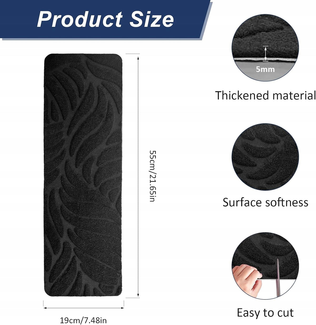 STAIR MATS 15 PCS NON-SLIP SELF-ADHESIVE 55X19 CM Brand GR