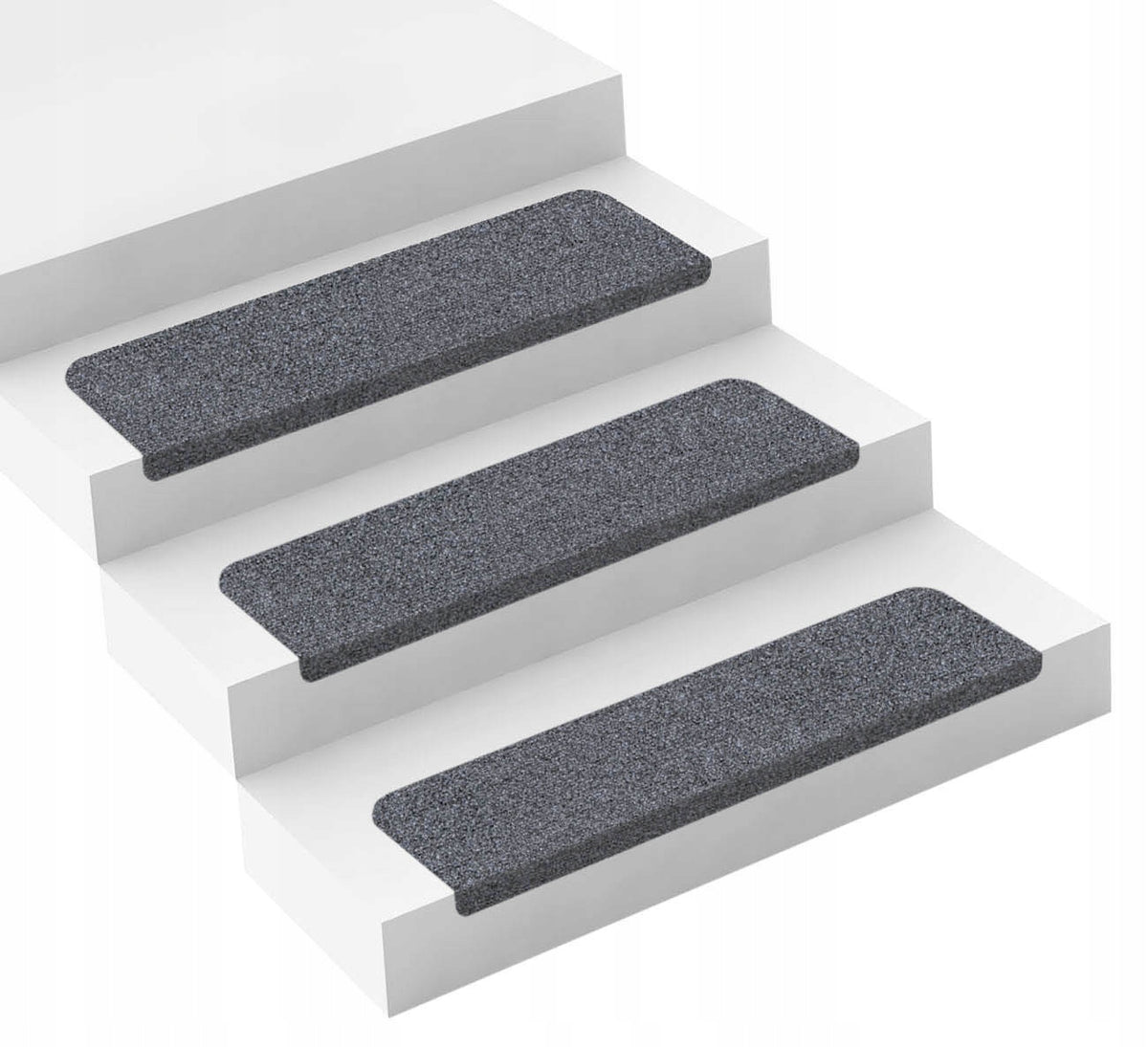 STAIR RUGS STEPS SELF ADHESIVE GRAPHITE NON-SLIP 15 PACK Packaging status original