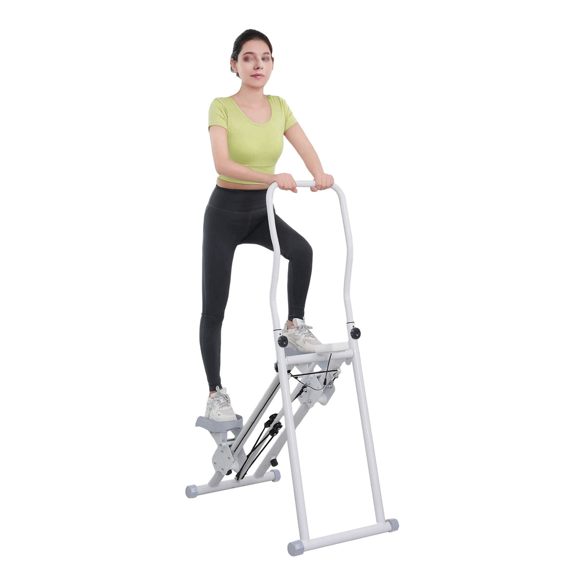 STAIR STEPPER FOR HOME GYM EXERCISE FOLDABLE CLIMBER MACHINE LCD DISPLAY.