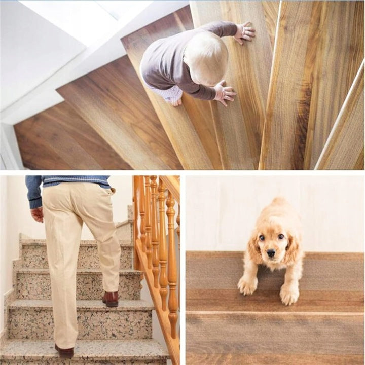 STAIR TREAD MATS, TRANSPARENT STAIR MATS, ANTI-SLIP MATS Brand no brand