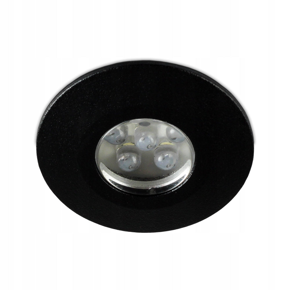 STAIRCASE LED EYE PAD 230V RECESSED WATERPROOF TERRACE IP65 Color black