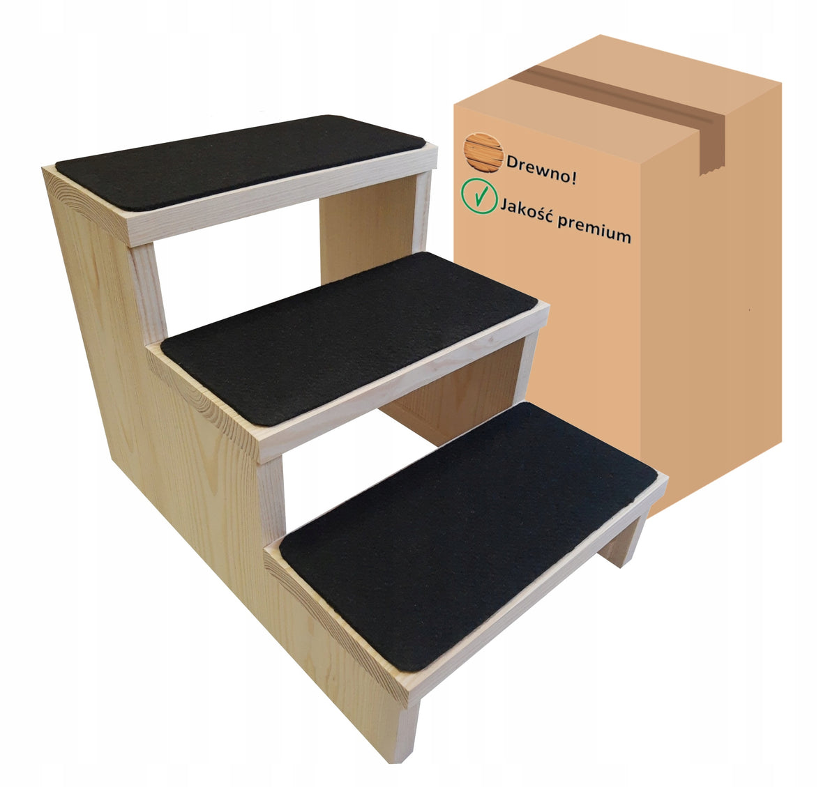 STAIRS DOG STAIRS PLATFORM 3 DEGREES 30 CM / WIDTH 40CM