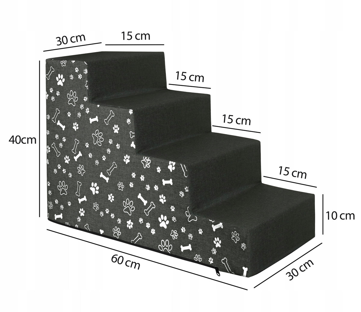 STAIRS DOG STAIRS PLATFORM FOR CLIMBING RAMP 4 DEGREES 40 CM STABLE Brand Dogguru