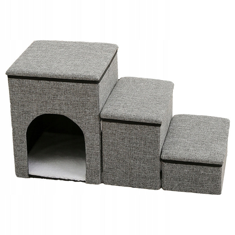 STAIRS FOLDING STAIRS FOR ANIMALS GREY