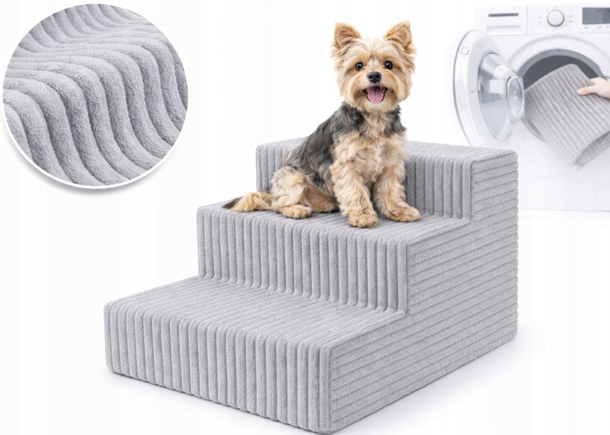 STAIRS FOR DOG RAMP PLATFORM 3 DEGREES 30cm. - GREY
