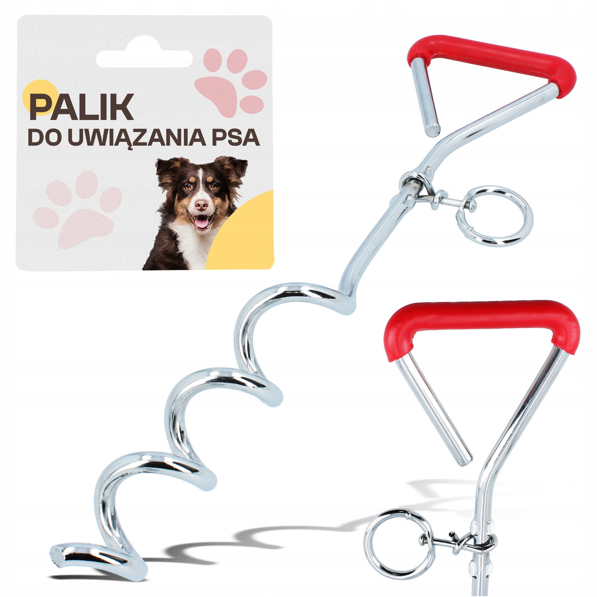 STAKE DOG PILING BINDING Screw FIXING 41 cm Pin HOOK Steel 0K