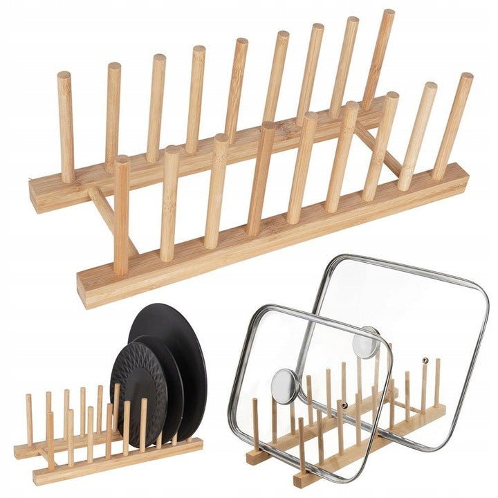 STAND organizer STAND for LID wooden bamboo