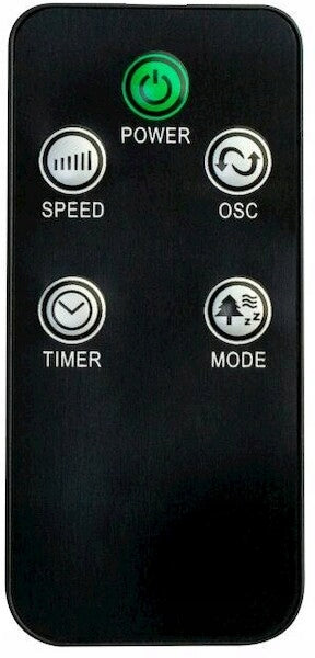 STANDING FAN FLOOR FAN OSCILLATION REMOTE CONTROL VO2428 BLACK POWERFUL Brand Volteno