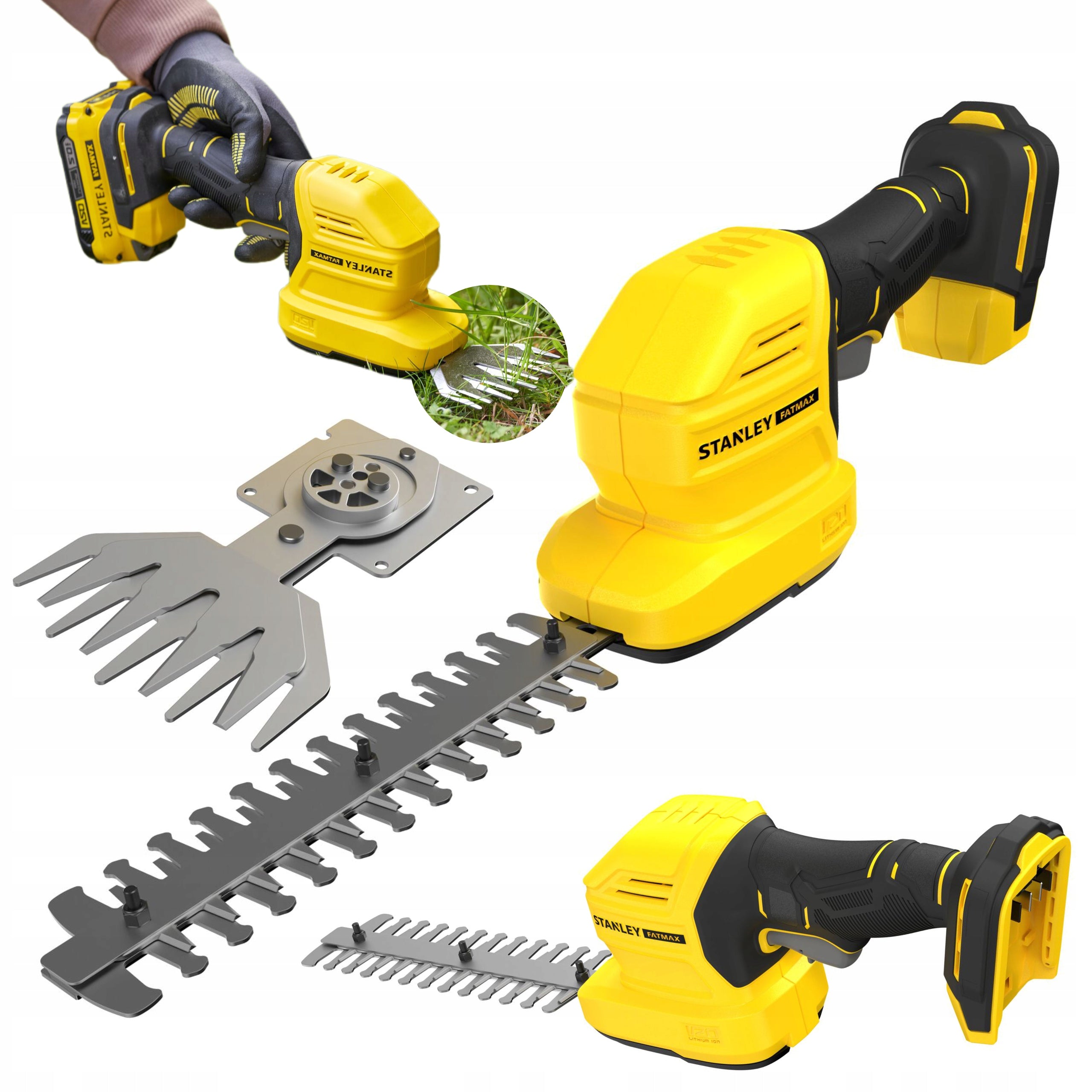 STANLEY HEDGE BUSH GRASS SHEARS CORDLESS 2IN1 GARDEN 18V V20