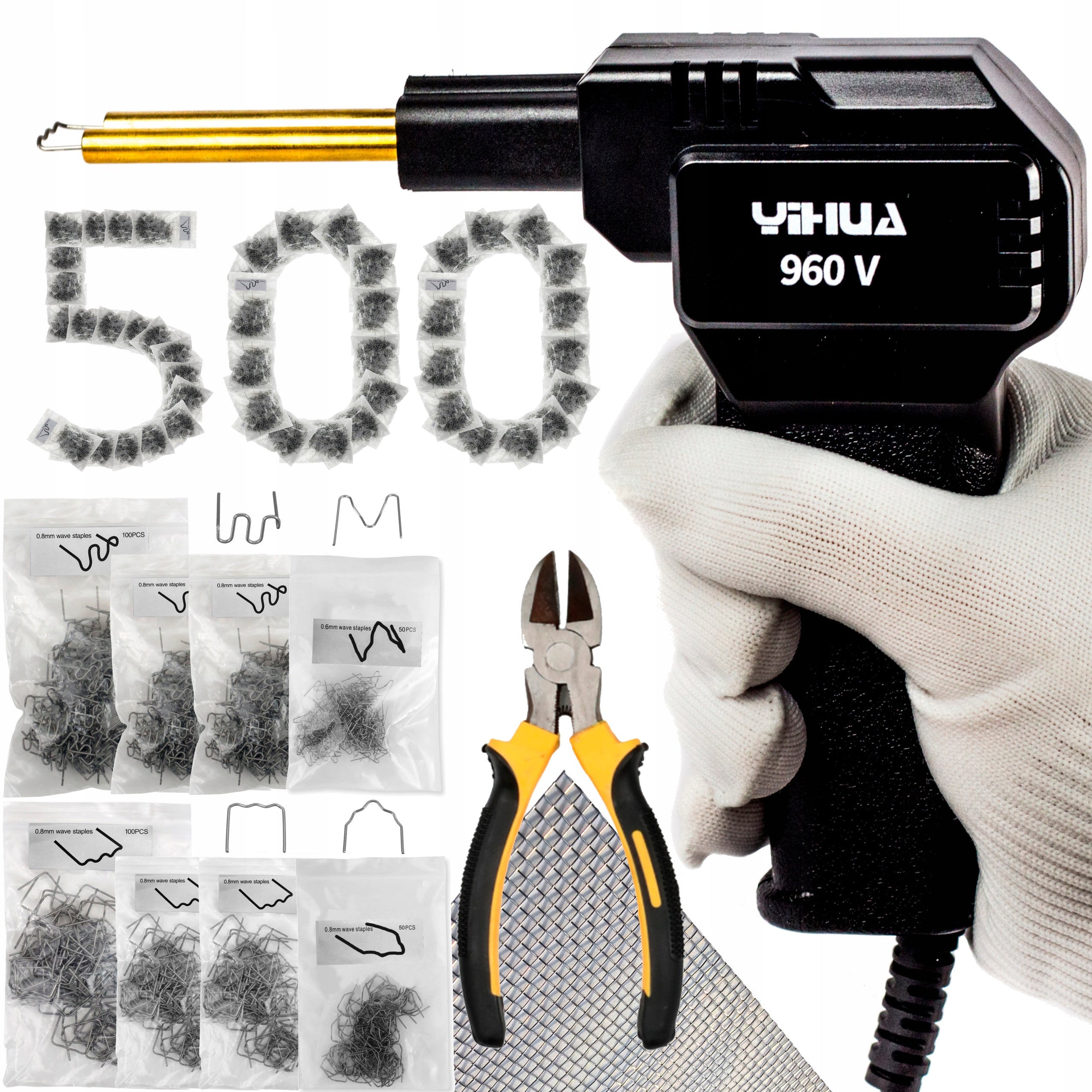 STAPLER FOR PLASTIC 500x STAPLES MESH WELDING MACHINE STAPLER 960V